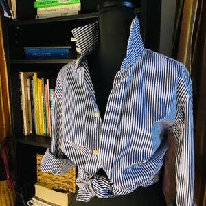 Polo by Ralph Lauren Men's Blue Striped Shirt Ralph Lauren